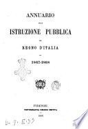 Annuario della istruzione pubblica del Regno d'Italia pel ...