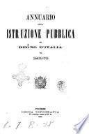Annuario della istruzione pubblica del Regno d'Italia pel ...