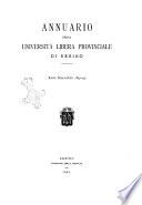 Annuario della Libera università provinciale di Urbino anno scolastico ...