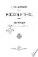 Annuario della R. scuola d'applicazione per gli ingegneri in Torino