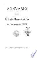 Annuario della R. Scuola d'ingegneria in Pisa