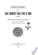 Annuario della R. Universita degli studi di Roma