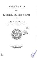 Annuario della R. Universita degli studj di Napoli