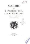 Annuario della r. Universita di Catania per l'anno accademico ...