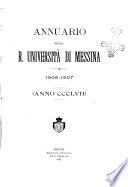 Annuario della R. Università di Messina anno accademico ...