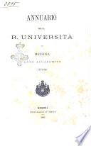 Annuario della R. Università di Messina anno accademico ...