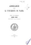 Annuario della R. Universita di Parma anno accademico ...