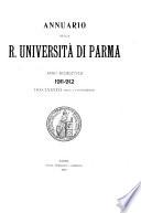 Annuario della R. Universita di Parma anno accademico ...