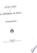 Annuario della R. Universita di Pavia