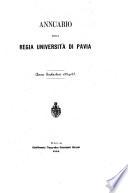 Annuario della R. Universita di Pavia