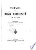 Annuario della R. Universita di Pavia
