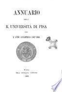 Annuario della R. Università di Pisa per l'anno accademico ...