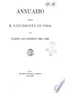 Annuario della R. Università di Pisa per l'anno accademico ...