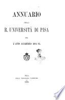 Annuario della R. Università di Pisa per l'anno accademico ...