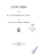 Annuario della R. Università di Pisa per l'anno accademico ...