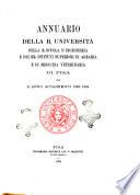 Annuario della R. Università di Pisa per l'anno accademico ...