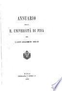 Annuario della R. Università di Pisa per l'anno accademico ...