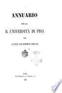 Annuario della R. Università di Pisa per l'anno accademico ...