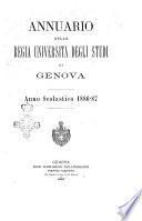 Annuario della Regia universita degli studi di Genova anno scolastico ...
