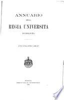 Annuario della Regia università di Bologna