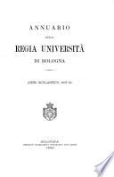 Annuario della Regia università di Bologna