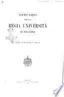 Annuario della Regia università di Bologna