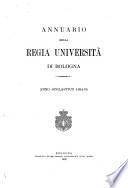 Annuario della Regia università di Bologna