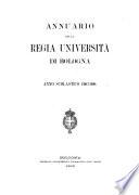 Annuario della Regia università di Bologna