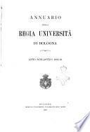 Annuario della Regia università di Bologna