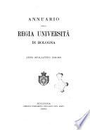 Annuario della Regia università di Bologna