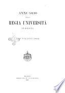 Annuario della Regia università di Bologna