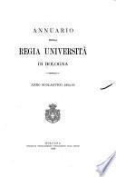 Annuario della Regia università di Bologna