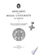 Annuario della Regia Università di Trieste