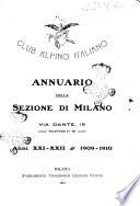 Annuario della Sezione di Milano