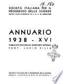 Annuario della Societa italiana per il progresso delle scienze
