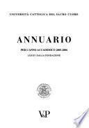 Annuario della Università Cattolica del Sacro Cuore ... e dello Istituto Superiore di Magistero Maria Immacolata
