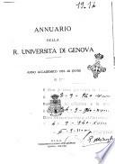 Annuario della Universita di Genova