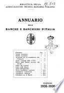 Annuario delle banche e banchieri d'Italia