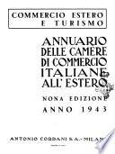 Annuario delle Camere di Commercio italiane all'estero commercio estero e turismo