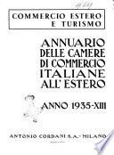 Annuario delle Camere di Commercio italiane all'estero commercio estero e turismo