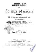 Annuario delle scienze mediche riassunto delle piu importanti pubblicazioni dell'anno