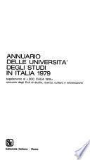 Annuario delle universita' degli studi in Italia
