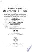 Annuario di giurisprudenza contemporanea amministrativa e finanziaria ossia raccolta di sentenze, pareri, massime, decisioni ...