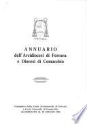 Annuario Diocesano 1986. Arcidiocesi di Ferrara e Diocesii di Comacchio