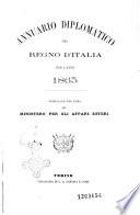 Annuario diplomatico del Regno d'Italia ...