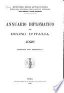 Annuario diplomatico del regno d'Italia