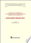 Annuario DRASD 2011. Dottorato di ricerca. Autonomie locali, servizi pubblici e diritti di cittadinanza