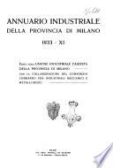 Annuario industriale della Provincia di Milano