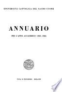 Annuario per l'anno accademico