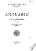 Annuario per l'anno accademico ...